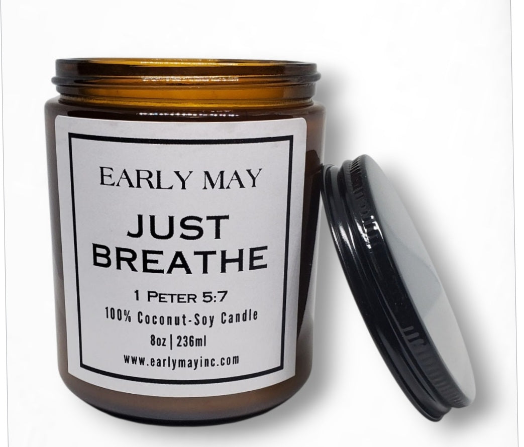 "Just Breathe" Candle