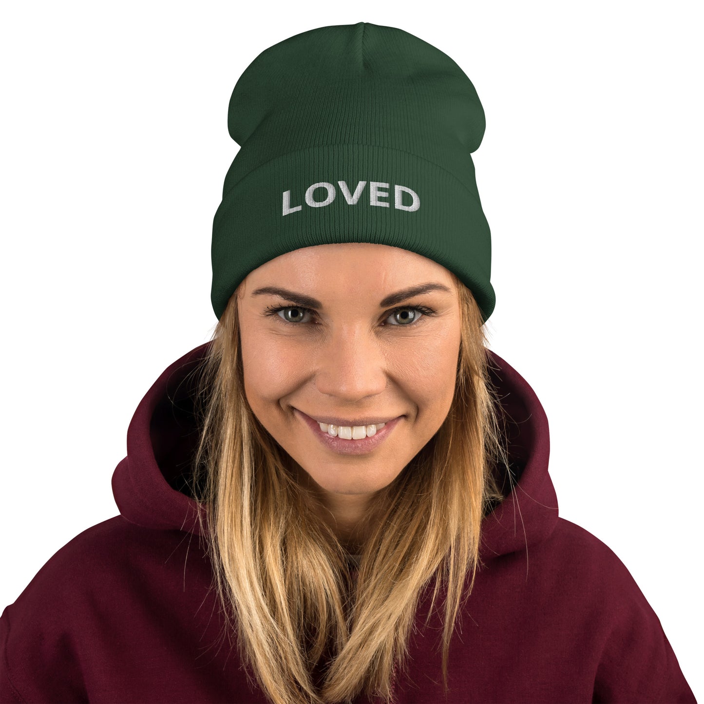 Embroidered LOVED Beanie