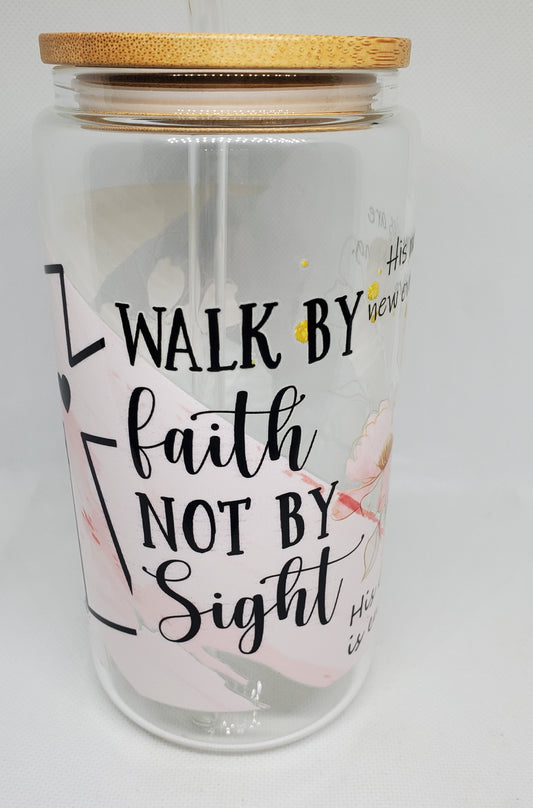Bible Affirmation Glass Tumblers