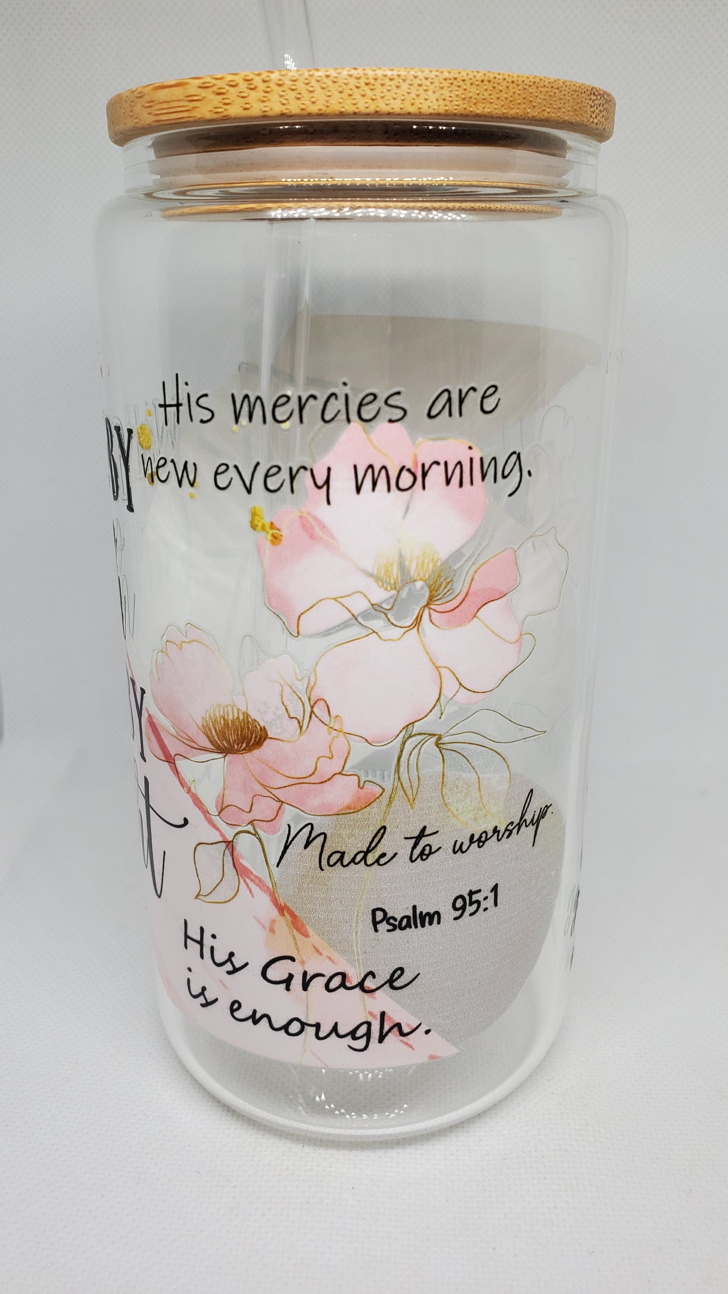 Bible Affirmation Glass Tumblers