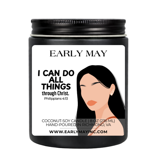 "I Can Do All Things Through Christ" Candle