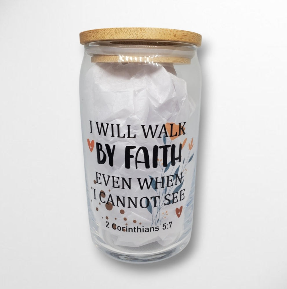 Bible Affirmation Glass Tumblers