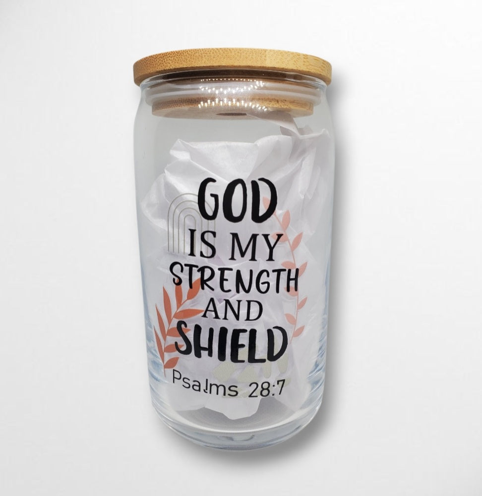 Bible Affirmation Glass Tumblers